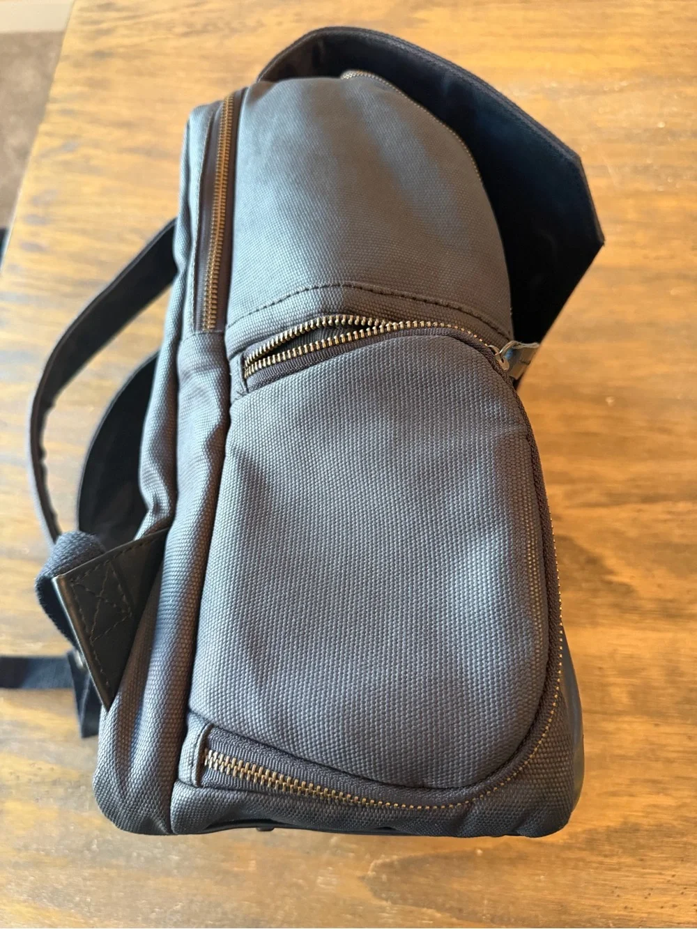atlas black backpack vegan